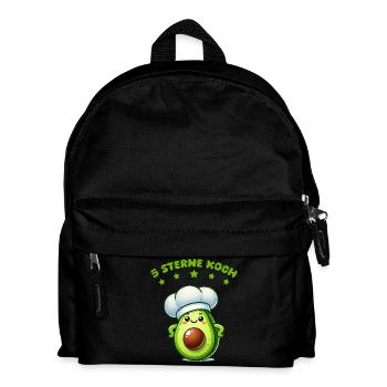 Cuisinier à l’avocat - Sac à dos Enfant - noir - Devant