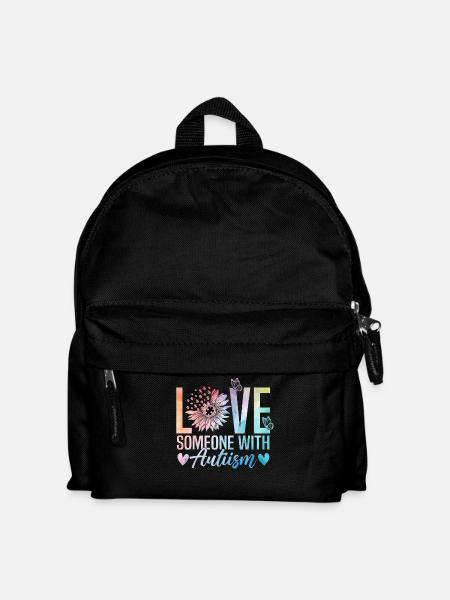 Liebe jemanden mit Autismus - Kinder Rucksack - Schwarz
