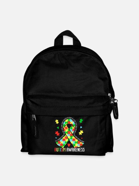 Autism Awareness - Kids' Backpack - black