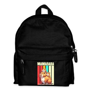 Mamabara Mother Capybara - Kids' Backpack - black - Front