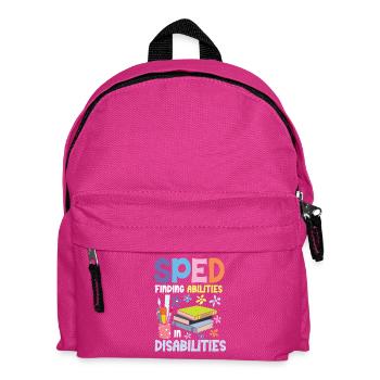 Sonderpädagogik: Fähigkeiten in Behinderungen - Kinder Rucksack - Fuchsia - Vorne