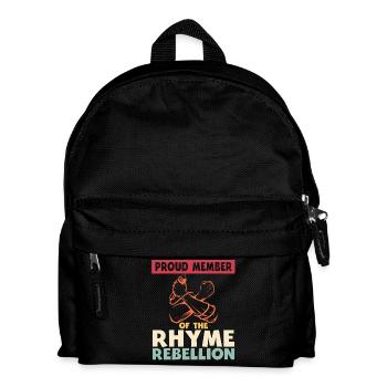 Poetry Slam Rhyme Rebellion Slam Poetry - Kids' Backpack - black - Front