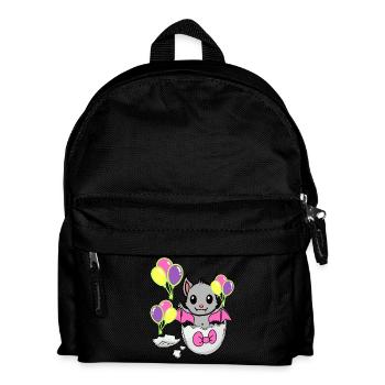 Fledermaus Baby Geburt Geburtstag Kinder Kind Ei - Kinder Rucksack - Schwarz - Vorne