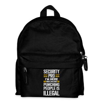 Private Security Professional Bodyguard Vip - Kids' Backpack - black - Front