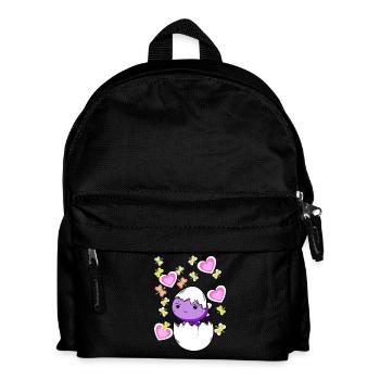 Drache Ostern Osterei Eierschale Drache Kind Baby - Kinder Rucksack - Schwarz - Vorne