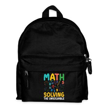 Math Solving the Unsolvable Stem Education Creative - Kids' Backpack - black - Front