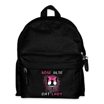 Boese alte Cat Lady Niedlich? Nein, nur gefährlich - Kinder Rucksack - Schwarz - Vorne