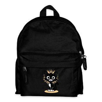 Charmant chat noir avec rayonnant - Sac à dos Enfant - noir - Devant
