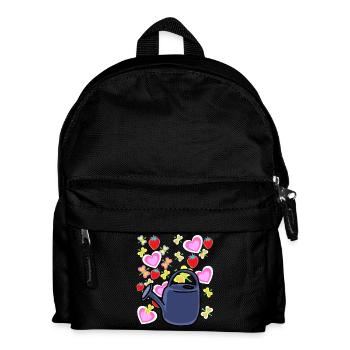 Gardener Watering Can Retro Strawberries Fruit Fruit - Kids' Backpack - black - Front