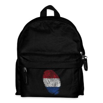 Empreintes digitales du drapeau néerlandais - Sac à dos Enfant - noir - Devant