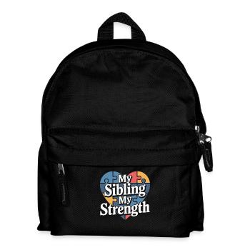 Autism siblings - Kids' Backpack - black - Front