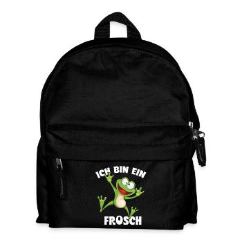 Je suis une grenouille - Sac à dos Enfant - noir - Devant