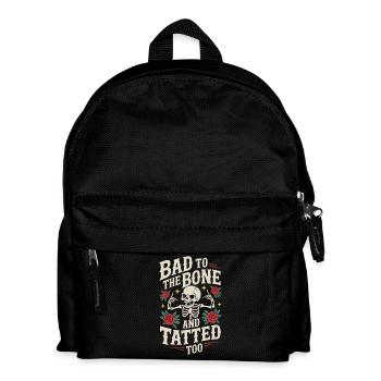 Seniors with tattoos proudly aging, - Kids' Backpack - black - Front