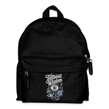 Seniors with tattoos proudly aging, - Kids' Backpack - black - Front