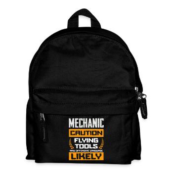 Mécaniciens, méfiez-vous des outils volants et - Sac à dos Enfant - noir - Devant