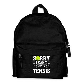Lustiger Tennis Spruch Tennisspieler - Kinder Rucksack - Schwarz - Vorne