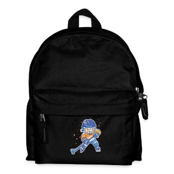 Petit joueur de hockey sur glace - Sac à dos Enfant - noir - Devant