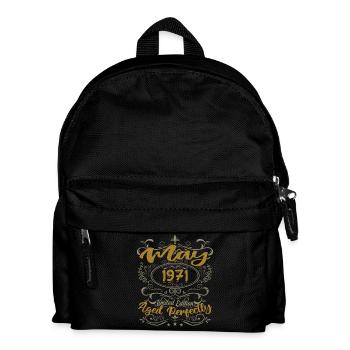 Born in May 1971 Birthday May 1971 bday May 1971 - Kids' Backpack - black - Front