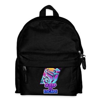 Sleep Is Escape – Sleep is the only escape route - Kids' Backpack - black - Front