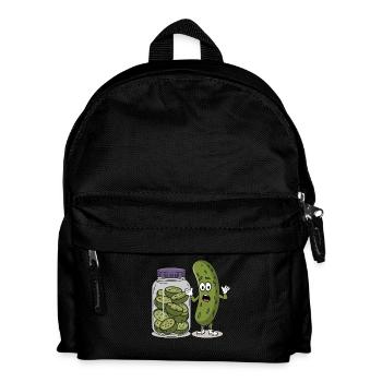 Gurke - Kinder Rucksack - Schwarz - Vorne