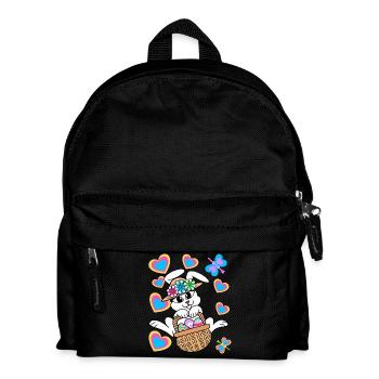 Easter Bunny Easter Bunny Eggs Easter Eggs Easter - Kids' Backpack - black - Front