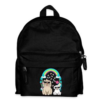 Hunde Hund Kinder Kind Haustiere - Kinder Rucksack - Schwarz - Vorne
