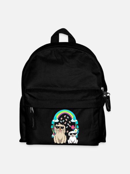 Hunde Hund Kinder Kind Haustiere - Kinder Rucksack - Schwarz