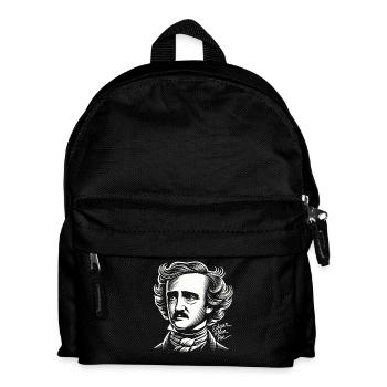 Edgar Allan Poe Gothic Literature Fan Dark Poesie - Kinder Rucksack - Schwarz - Vorne
