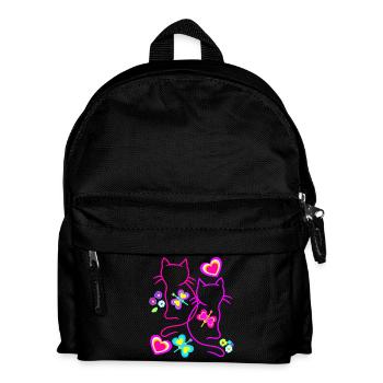 Chats, Chaton, Chat, Enfants, Filles, Bébé - Sac à dos Enfant - noir - Devant