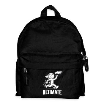 Lustiger Ultimate Frisbee Cartoon - Kinder Rucksack - Schwarz - Vorne