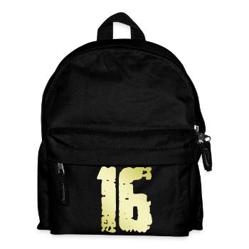 16 Nombre Vintage - Sac à dos Enfant - noir - Devant