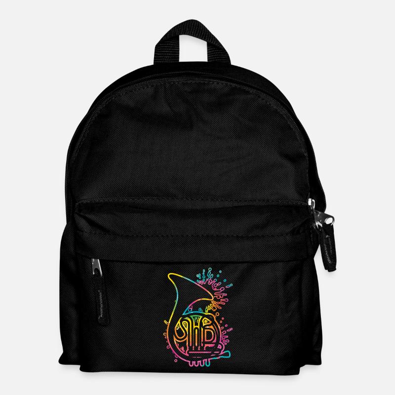 Hornist Waldhorn - Kinder Rucksack - Schwarz