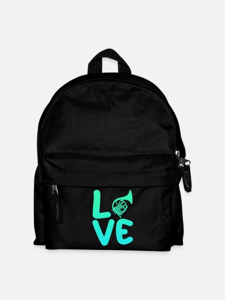 Hornist Waldhorn - Kinder Rucksack - Schwarz