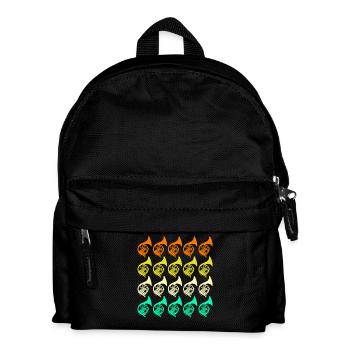Horn player French horn - Kids' Backpack - black - Front