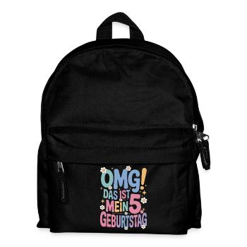 5. Geburtstag Mädchen Das Ist Mein 5. Geburtstag - Kinder Rucksack - Schwarz - Vorne