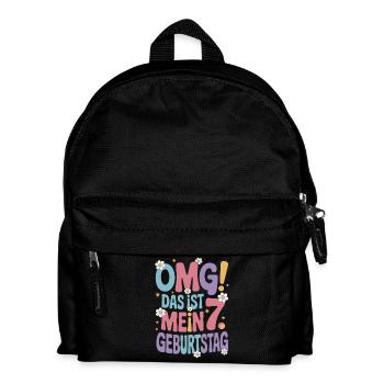 7. Geburtstag Mädchen Das Ist Mein 7. Geburtstag - Kinder Rucksack - Schwarz - Vorne