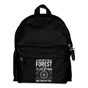 Dans la forêt où je vais pour perdre la tête Trouver mon âme - Sac à dos Enfant - noir - Devant