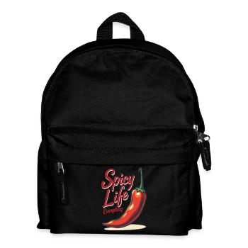 Spicy Life – Chili Vibes für jeden Tag - Kinder Rucksack - Schwarz - Vorne