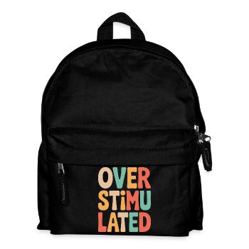 Neurodivergent Surstimulé - Sac à dos Enfant - noir - Devant