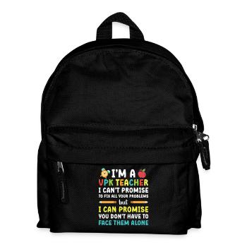Ich Bin Ein VPK -Lehrer Ich Kann Nicht - Kinder Rucksack - Schwarz - Vorne