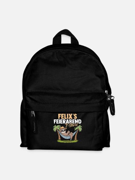 Faultier Felix - Kinder Rucksack - Schwarz