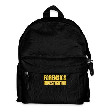Forensic Investigator Gift Forensics Science - Kids' Backpack - black - Front