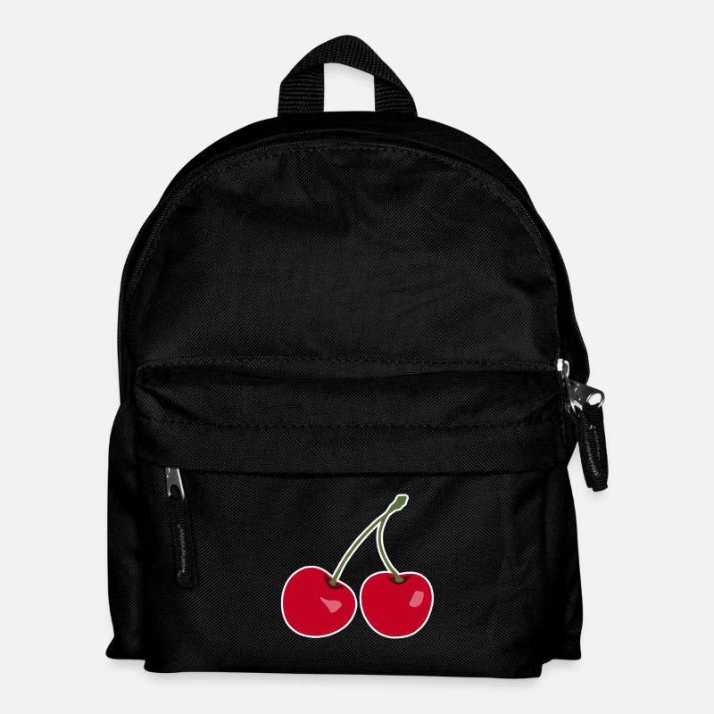 Cherry, Red cherries - Kids' Backpack - black