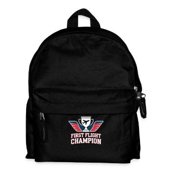 Zum Ersten Mal Fliegen Travel Memory Sky - Kinder Rucksack - Schwarz - Vorne
