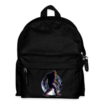 Bigfoot Sasquatch und Mond - Kinder Rucksack - Schwarz - Vorne