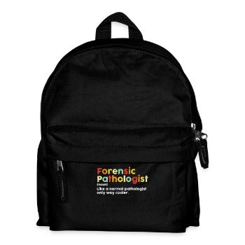Forensic Pathologist Definition Retro Vintage - Kids' Backpack - black - Front
