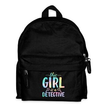 Funny Forensics Girl Crime Scene Forensic Science - Kids' Backpack - black - Front