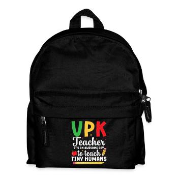 vpk teacher it's a great day to start with - Kids' Backpack - black - Front