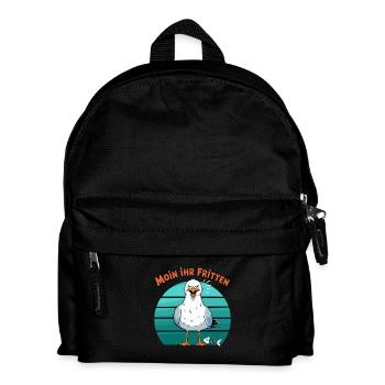 Moin ihr Fritten Möwe Hamburg Hamburger Nordsee - Sac à dos Enfant - noir - Devant