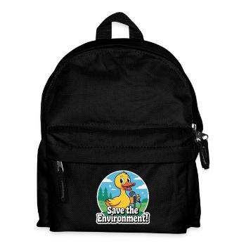 CANARD, SAUVEZ L’ENVIRONNEMENT - Sac à dos Enfant - noir - Devant